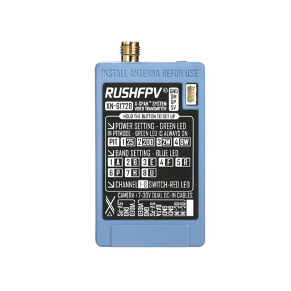 RUSHFPV 6.1‑7.2G 8W X61728 VTX - Rc Transmitter recension och pris