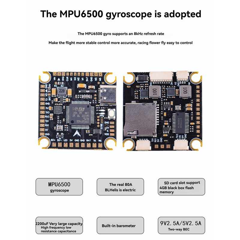 80A+F405/F722 STACK for 13inch - Drone Esc recension och pris