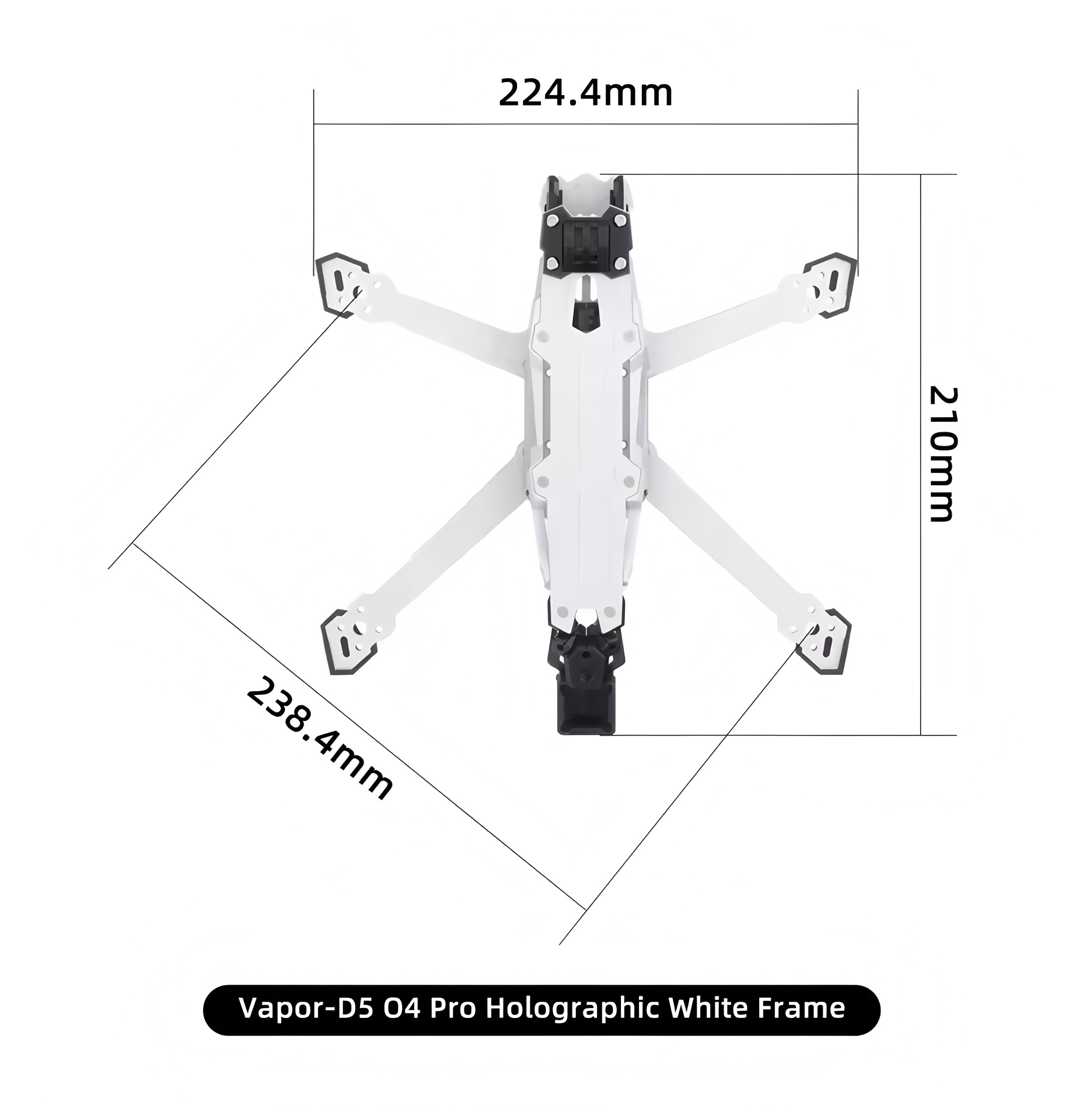GEPRC Vapor D5/x5/x6 O4 Pro Fr - Carbon Fiber Drone Frame recension och pris