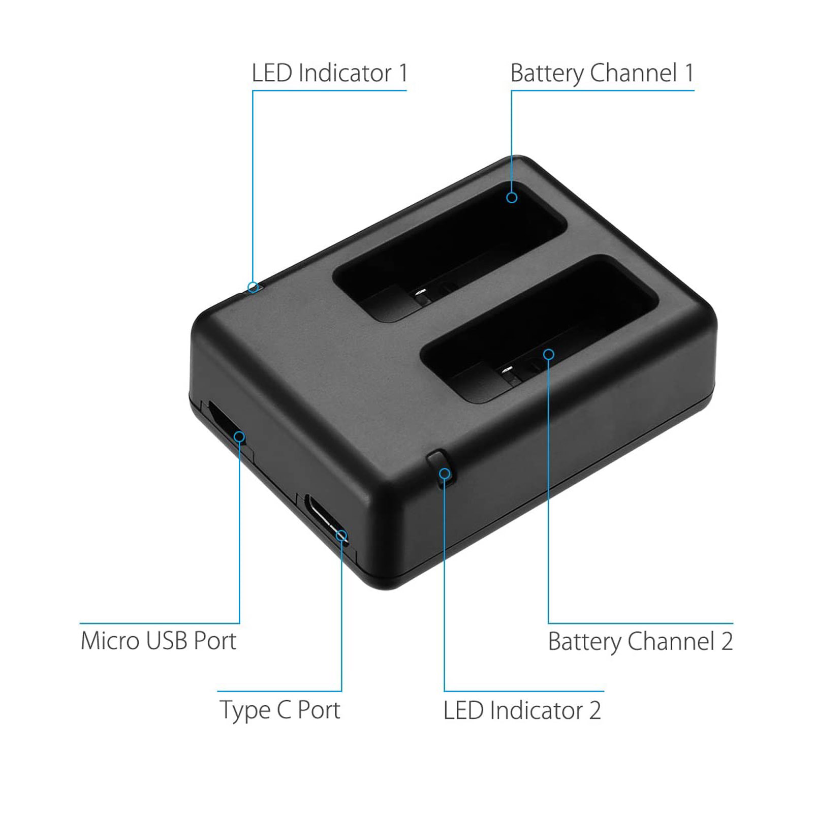 Suitable for GOPRO Hero 5 Char - Drone recension och pris