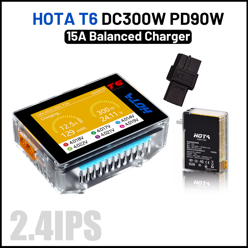 HOTA T6 300W Intelligent Charg - Lipo Battery 6S recension och pris