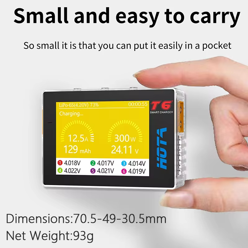 HOTA T6 300W Intelligent Charg - Lipo Battery 6S recension och pris